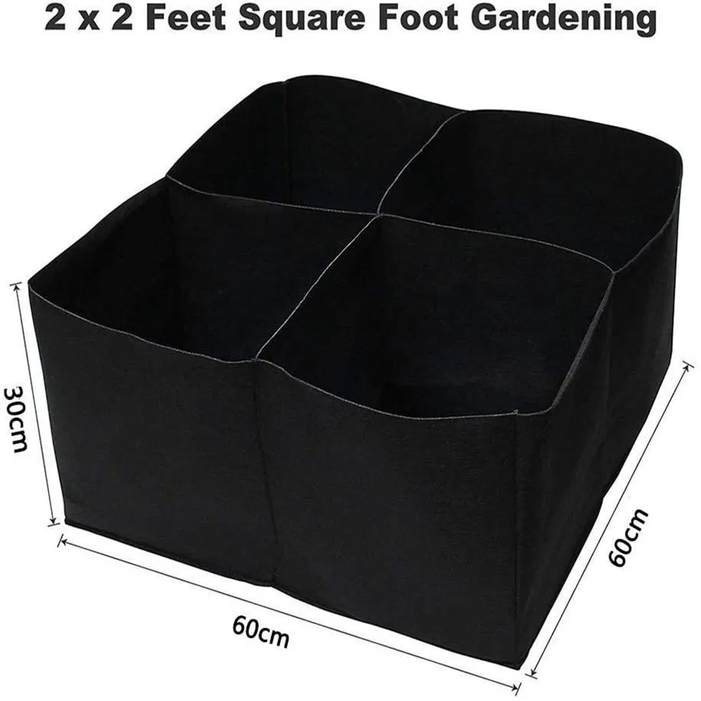 Non-Woven Fabric Garden Plant Bed 4-Hole Rectangular Planting Container Planting Bag Planter Potted Plant Flower Vegetable Plan
Non-Woven Fabric Garden Plant Bed 4-Hole Rectangular Planting Container Planting Bag Planter Potted Plant Flower Vegetable Plan