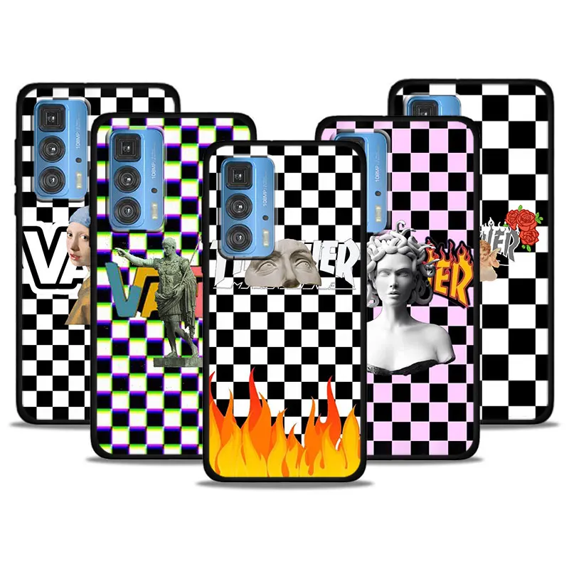 Japan Korean Checkerboard Soft Shockproof Black Phone Case For Motorola Edge S 20 Pro Lite 2021 G60 G40 E20 Power Fusion
Japan Korean Checkerboard Soft Shockproof Black Phone Case For Motorola Edge S 20 Pro Lite 2021 G60 G40 E20 Power Fusion