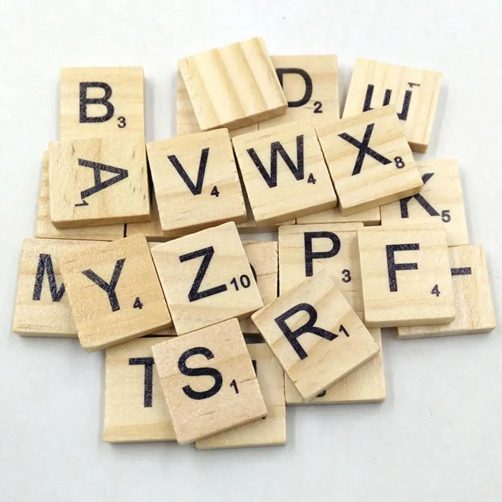 100Pcs Wooden Tiles CapitalLetters A-Z Alphabet Board Funny Educational Kindergarten Educational Fun Gift Learning Wooden Toys
100Pcs Wooden Tiles CapitalLetters A-Z Alphabet Board Funny Educational Kindergarten Educational Fun Gift Learning Wooden Toys