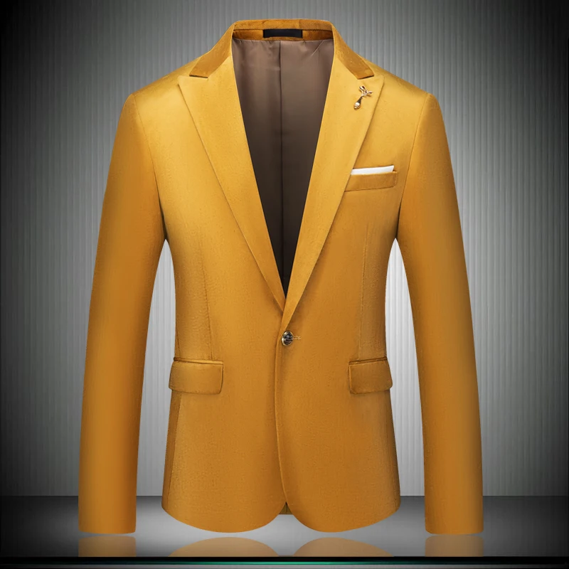 High Quality Men's Jacket Formal Slim Fit Stylish One Button Suit Long Sleeve Notched Blazer Coat Jacket Top 9028
High Quality Men's Jacket Formal Slim Fit Stylish One Button Suit Long Sleeve Notched Blazer Coat Jacket Top 9028