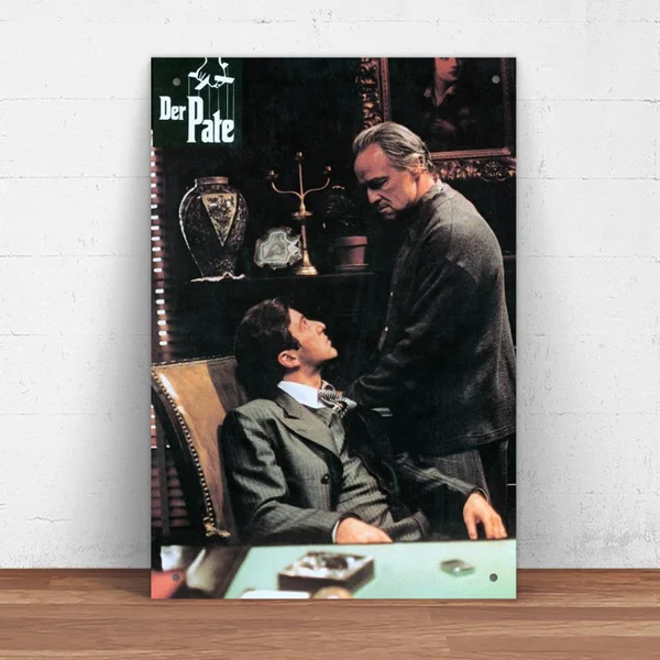 The Godfather 70s Movie Metal Tin Sign Pin Up Metal Sign Metal Decor Wall Sign Wall Decor (20cmx30cm) HIC4
The Godfather 70s Movie Metal Tin Sign Pin Up Metal Sign Metal Decor Wall Sign Wall Decor (20cmx30cm) HIC4