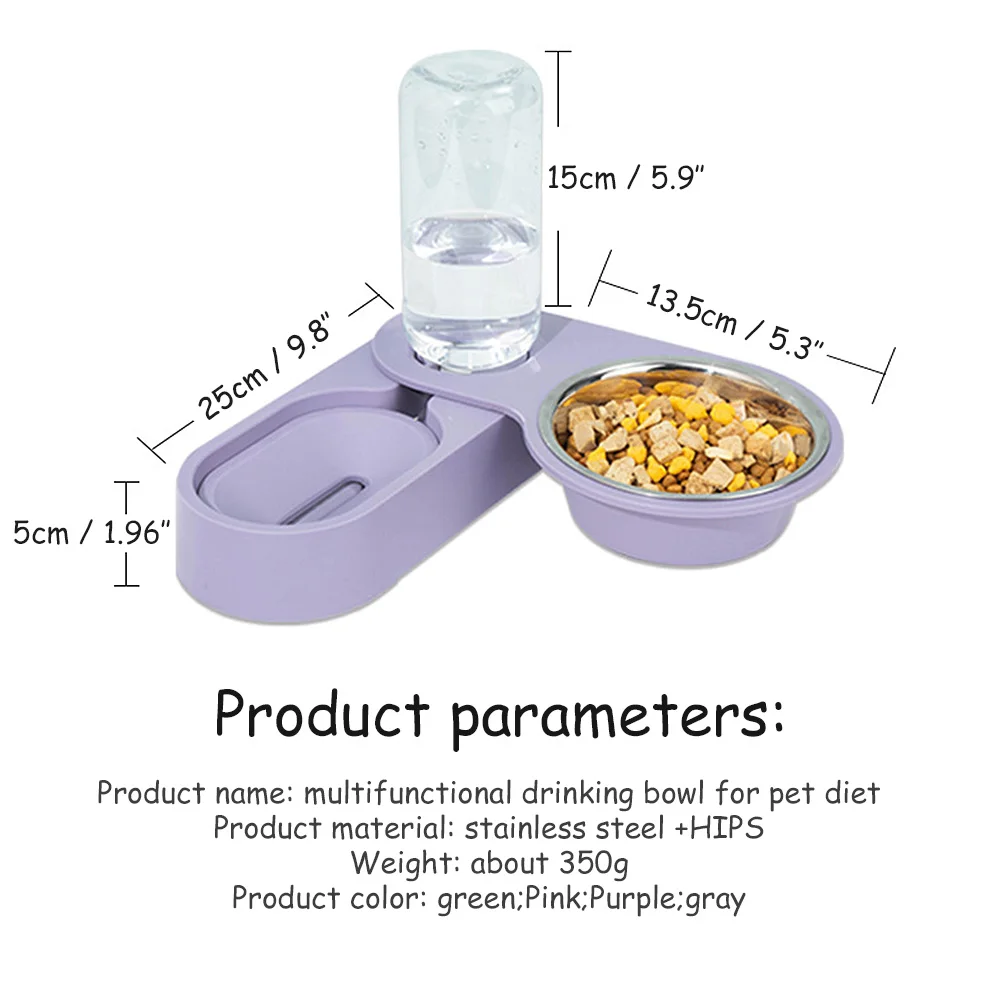 Two-In-One New Bubble Pet Bowls Food Automatic Feeder Fountain Water Drinking For Cat Dog Kitten Feeding Container Pet Supplies
Two-In-One New Bubble Pet Bowls Food Automatic Feeder Fountain Water Drinking For Cat Dog Kitten Feeding Container Pet Supplies