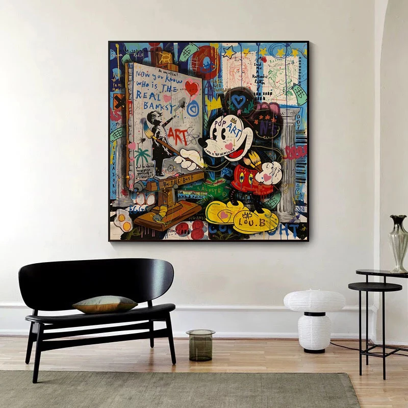 Картины на холсте Disney Mickry, постеры и принты с рисунком мыши, настенные художественные картины для детской комнаты, украшение для дома 
Картины на холсте Disney Mickry, постеры и принты с рисунком мыши, настенные художественные картины для детской комнаты, украшение для дома