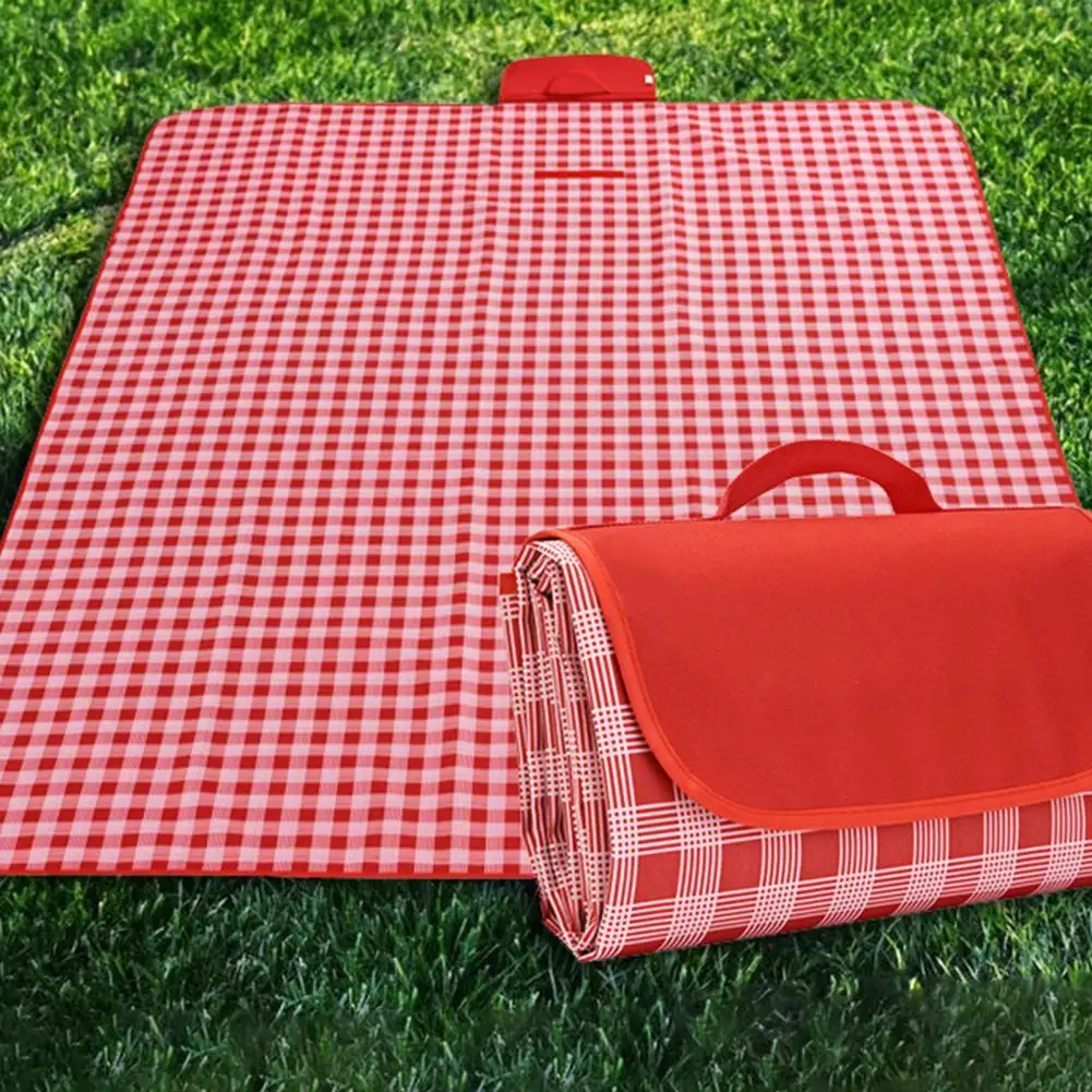 Picnic Blanket Folding Sand Moisture-Proof Mat Waterproof Thickened Plaid Oxford Cloth Portable Outdoor Camping Mat Beach Mat
Picnic Blanket Folding Sand Moisture-Proof Mat Waterproof Thickened Plaid Oxford Cloth Portable Outdoor Camping Mat Beach Mat