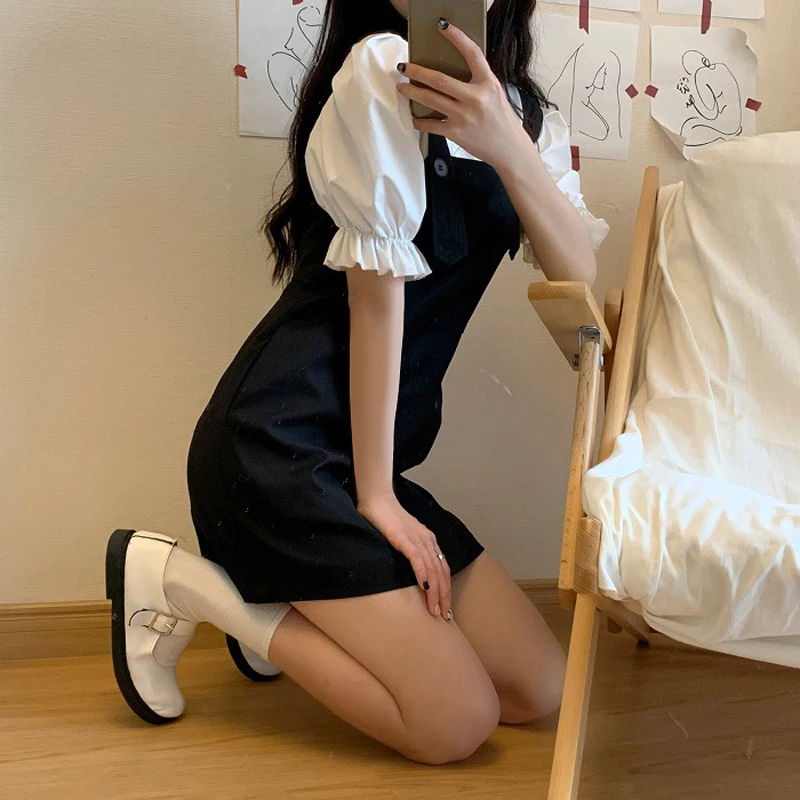Summer 2021 New Retro French Sweet and Spicy Style Waist Slimming Sheath A- line Suspender Dress for Women Black Dress
Summer 2021 New Retro French Sweet and Spicy Style Waist Slimming Sheath A- line Suspender Dress for Women Black Dress