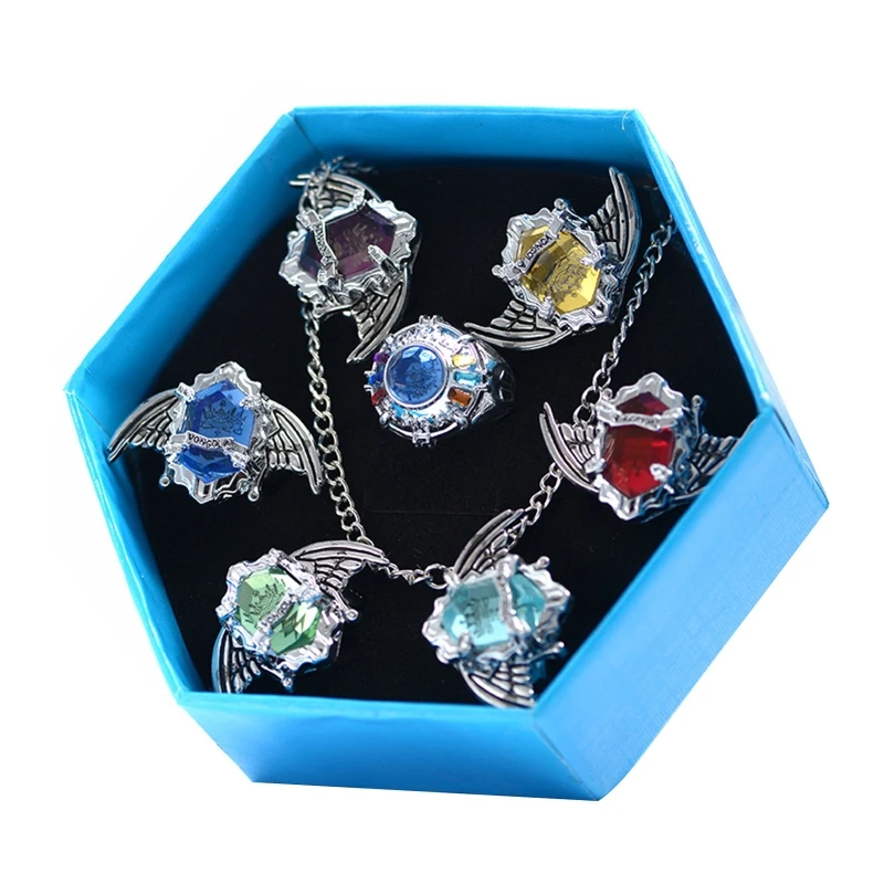 7 шт. модные ювелирные изделия мужские и женские подарки kateкё Hitman Reborn Vongola Аниме