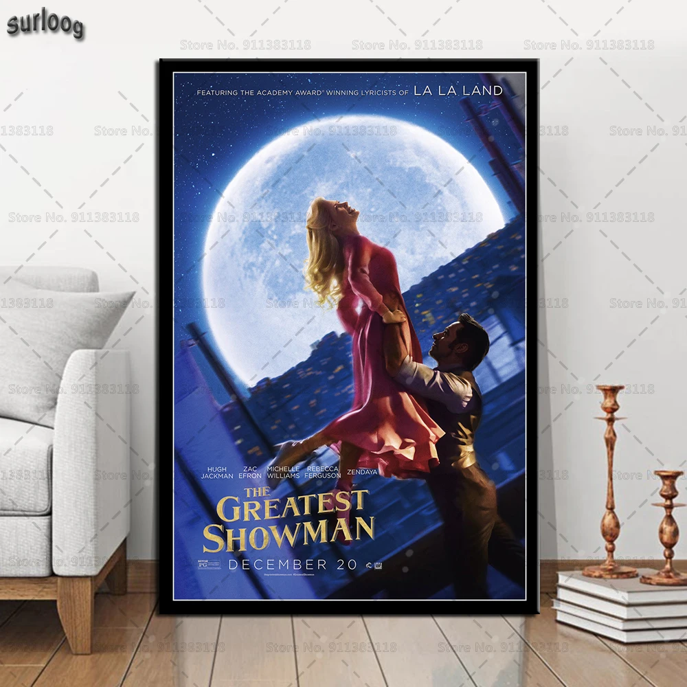 Плакат Хью Джекман величайший шоумен постер Картина на холсте для гостиной
