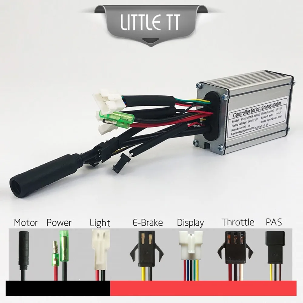 Electric Bicycle 6mos 36/48V KT-17A Square Wave Controller SM Connector With Double Head Light Cable For 350W Brushless Motor
Electric Bicycle 6mos 36/48V KT-17A Square Wave Controller SM Connector With Double Head Light Cable For 350W Brushless Motor