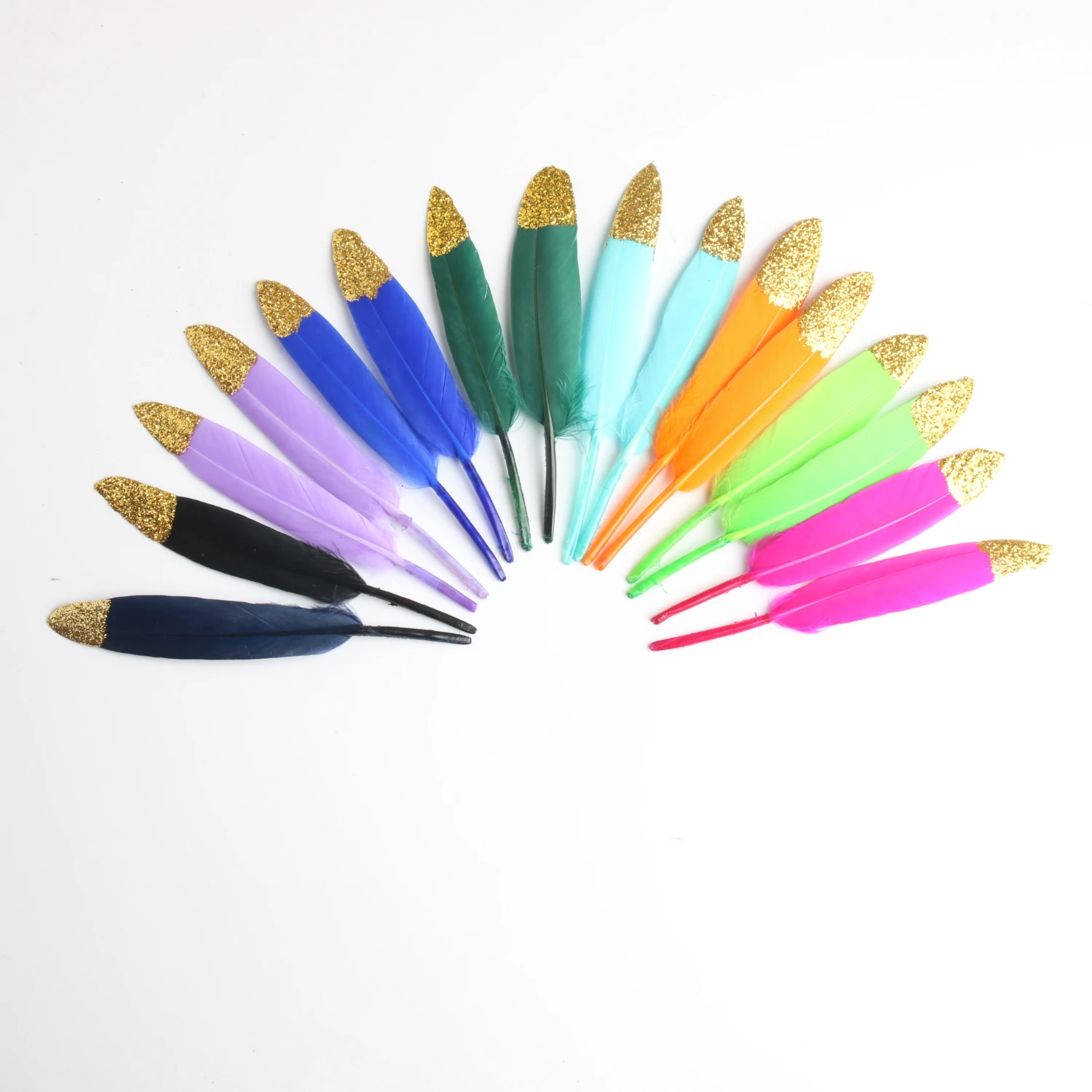 Gold Dipped Duck Feathers Goose Feathers for crafts 10-15CM/4-6inch Natural Feather Plumes for jewelry making Feather
Gold Dipped Duck Feathers Goose Feathers for crafts 10-15CM/4-6inch Natural Feather Plumes for jewelry making Feather