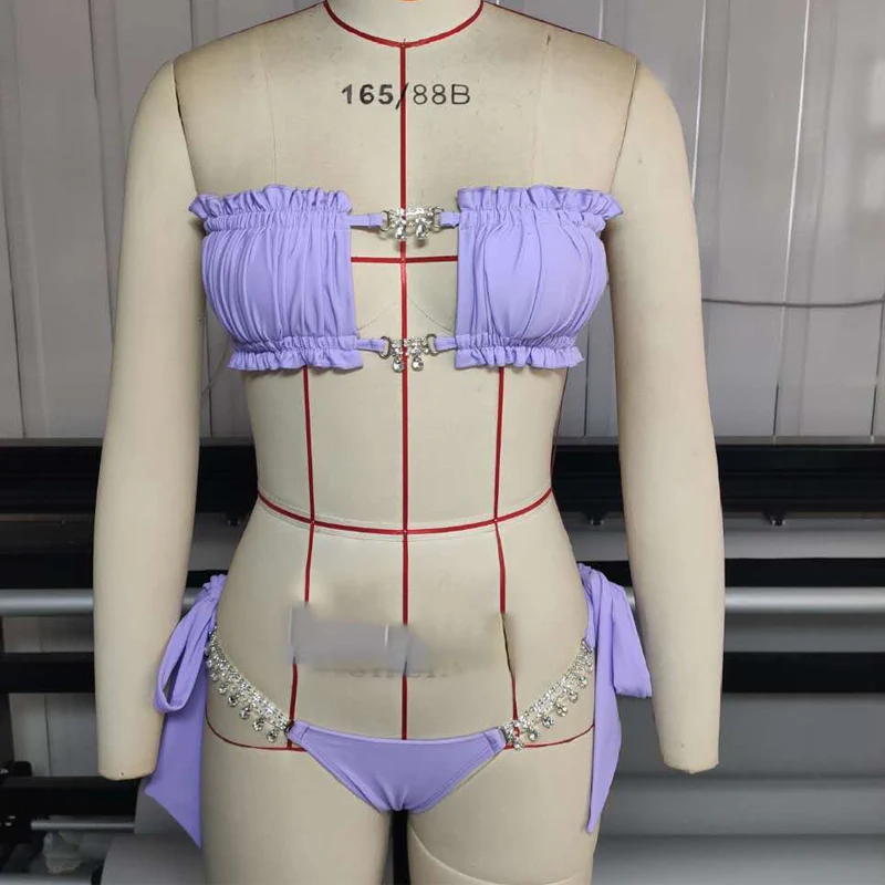 Sexy Women Diamond Wrap Chest Bikini Set Backless Lace Up Swimsuit Low Waist Bandage Brazilian Beachwear Padded Bathing Suit
Sexy Women Diamond Wrap Chest Bikini Set Backless Lace Up Swimsuit Low Waist Bandage Brazilian Beachwear Padded Bathing Suit