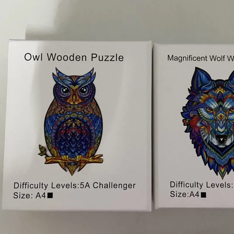 DIY Wooden Jigsaw Puzzles Mysterious Owl Chameleon Puzzle Gift For Adults Kids Educational Puzzle Gift Interactive Games Toy 
DIY Wooden Jigsaw Puzzles Mysterious Owl Chameleon Puzzle Gift For Adults Kids Educational Puzzle Gift Interactive Games Toy