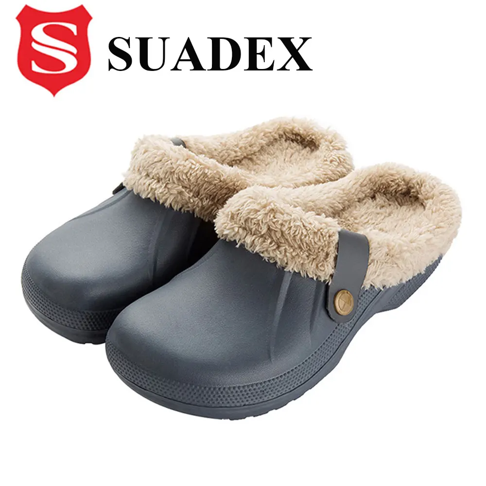 SUADEX Men Slippers Waterproof PU Leather Winter Home Slippers Short Plush Women Couple Outdoor Slipper Warm Indoor Slide Shoes
SUADEX Men Slippers Waterproof PU Leather Winter Home Slippers Short Plush Women Couple Outdoor Slipper Warm Indoor Slide Shoes