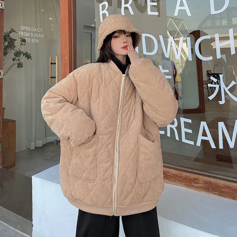 New Korean style loose padded corduroy padded jacket women in winter winter clothes women winter jacket women 
New Korean style loose padded corduroy padded jacket women in winter winter clothes women winter jacket women
