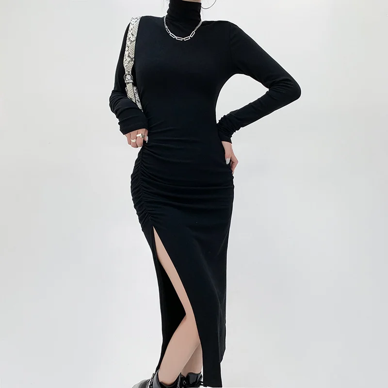 Sylph Sexy Bodycon Dress Fashion Solid Party Dresses For Women Long Sleeve Turtleneck Slit Midi Vestidos Knitting Skinny Clothes
Sylph Sexy Bodycon Dress Fashion Solid Party Dresses For Women Long Sleeve Turtleneck Slit Midi Vestidos Knitting Skinny Clothes