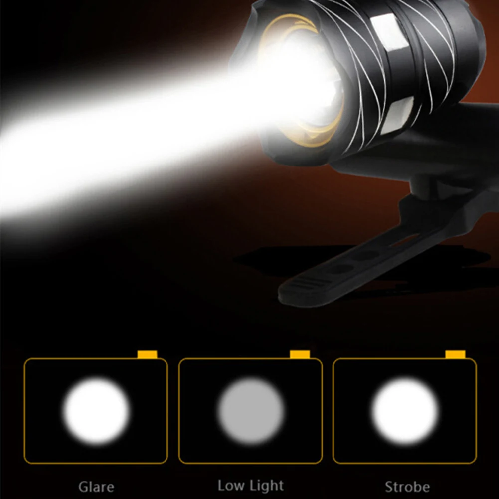 Bike Light Set Waterproof T6 LED Bicycle Headlight 3 Modes Zoom Lighting with USB Rechargeable Built-in Battery
Bike Light Set Waterproof T6 LED Bicycle Headlight 3 Modes Zoom Lighting with USB Rechargeable Built-in Battery