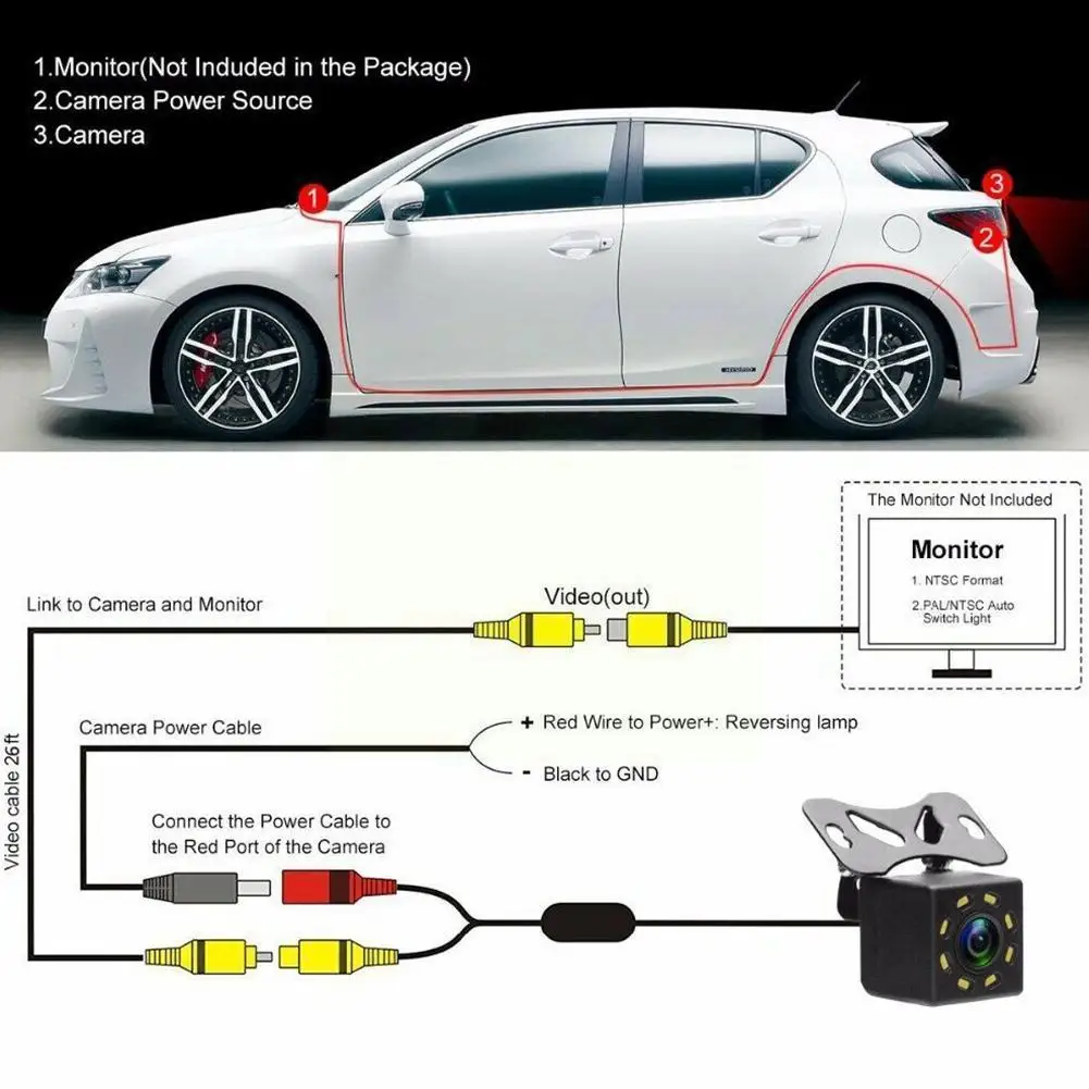 12v Car Rear View Camera Parking Assistance Kit Night Lens Fisheye For Android Dvd Player 170° Wide Angle 1280 Z8b7
12v Car Rear View Camera Parking Assistance Kit Night Lens Fisheye For Android Dvd Player 170° Wide Angle 1280 Z8b7