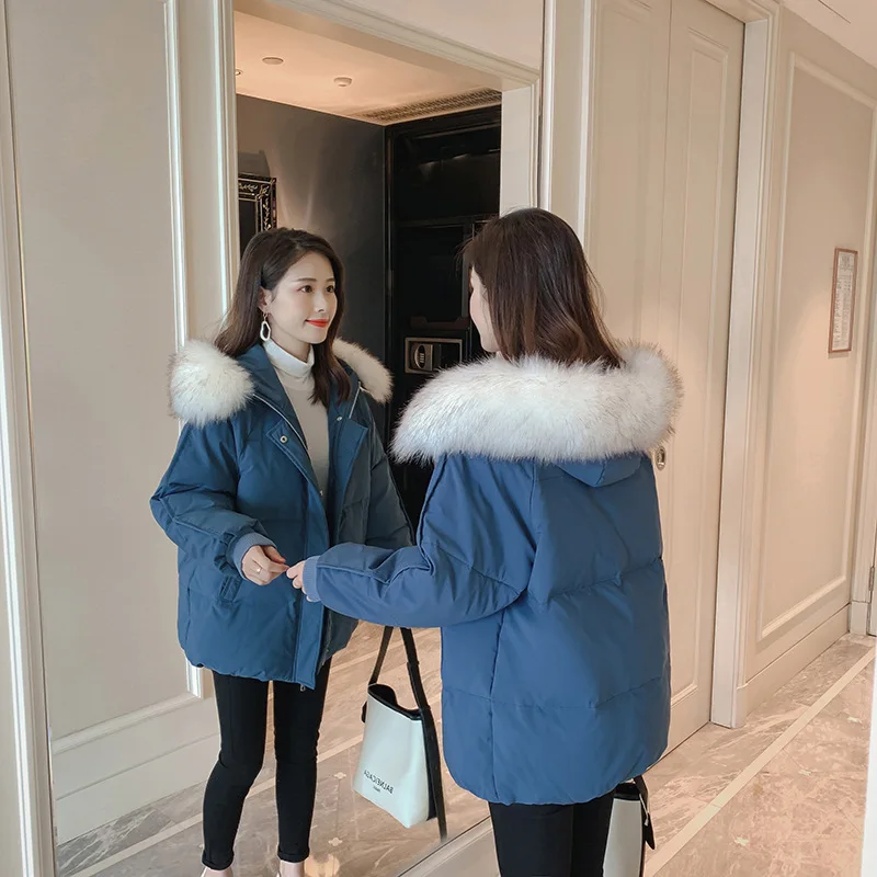 Women's winter jacket new high-end fashion casual loose coat hooded fur collar jacket temperament women's clothing
Women's winter jacket new high-end fashion casual loose coat hooded fur collar jacket temperament women's clothing