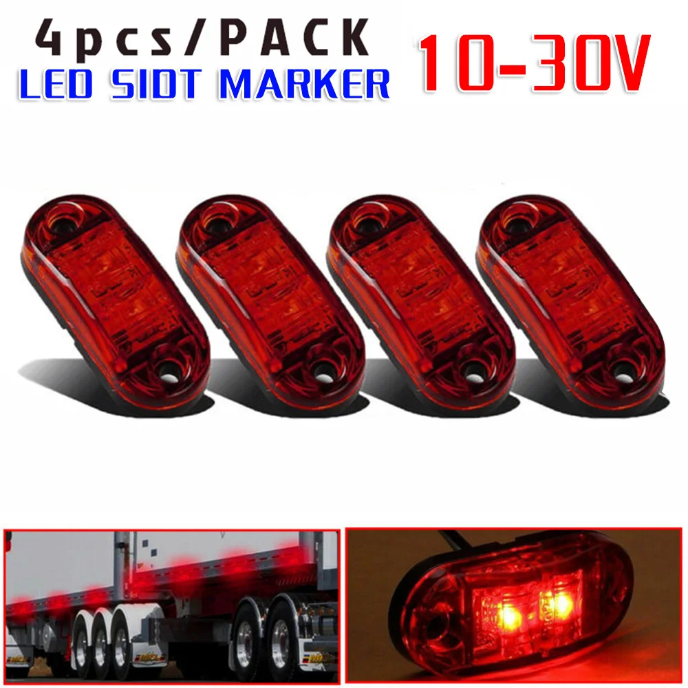 4pcs 2LED Piranha Side Light Truck Side Light 10-30v Wide Voltage IP68 260K-6000K Truck Side Light Rear Tail Light, Cab Lights
4pcs 2LED Piranha Side Light Truck Side Light 10-30v Wide Voltage IP68 260K-6000K Truck Side Light Rear Tail Light, Cab Lights