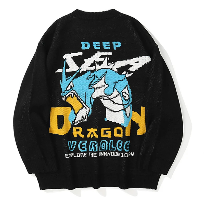 Hip Hop Sweaters Men Winter Jumpers Knitted Clothes Fashion Funny Cartoon Monster Pattern Casual Oversize Pullover Female Cotton
Hip Hop Sweaters Men Winter Jumpers Knitted Clothes Fashion Funny Cartoon Monster Pattern Casual Oversize Pullover Female Cotton