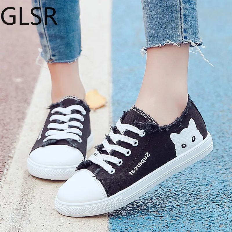 Women Sneakers Lace Up Casual Shoes Cat Canvas Shoes Woman Flats Espadrilles White Shoes Ladies zapatos mujer Spring Lhcgy 7416
Women Sneakers Lace Up Casual Shoes Cat Canvas Shoes Woman Flats Espadrilles White Shoes Ladies zapatos mujer Spring Lhcgy 7416