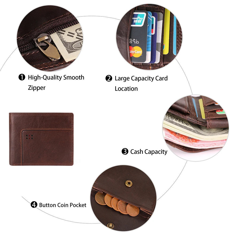 Wallet For Men High Quality Cow Genuine Leather Male Wallet Newest Fashion Short Style Cowhide Purse Solid Retro Men's WalletNew
Wallet For Men High Quality Cow Genuine Leather Male Wallet Newest Fashion Short Style Cowhide Purse Solid Retro Men's WalletNew