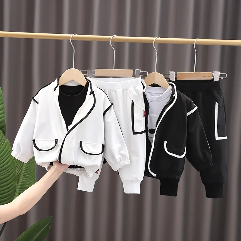 Boys Clothes Sets Spring Autumn Children Fashion Coats T-Shirts Pants 3pcs Tracksuits For Baby Kids Sports Suits Outfits 4Y Set
Boys Clothes Sets Spring Autumn Children Fashion Coats T-Shirts Pants 3pcs Tracksuits For Baby Kids Sports Suits Outfits 4Y Set