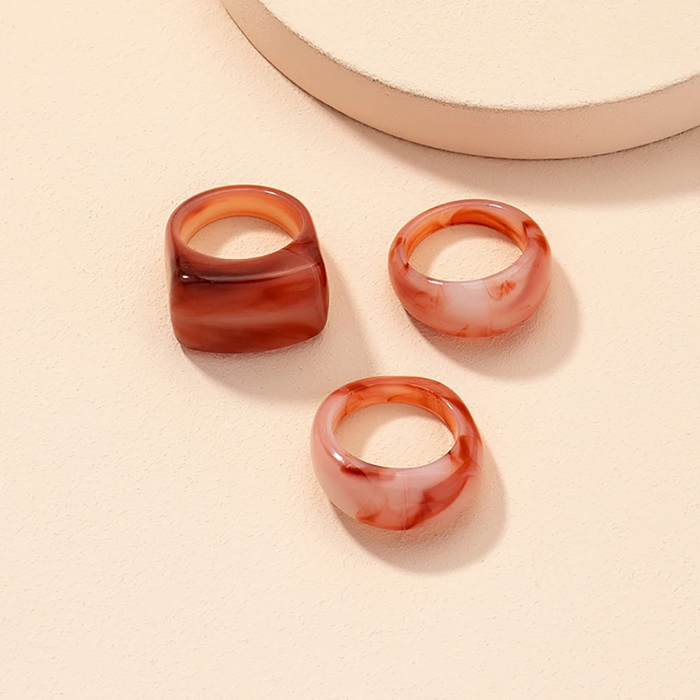 Ghidbk 3pcs/set Vintage Transparent Acrylic Resin Geometric Circle Rings For Women Girls Simple Party Travel Rings Jewelry Gifts
Ghidbk 3pcs/set Vintage Transparent Acrylic Resin Geometric Circle Rings For Women Girls Simple Party Travel Rings Jewelry Gifts
