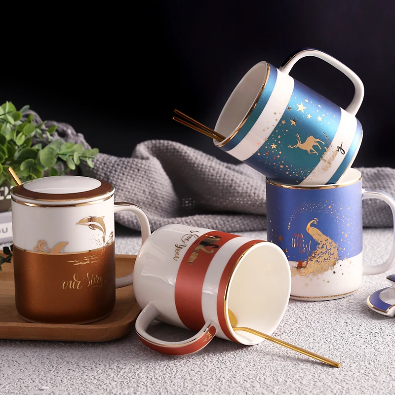 Luxury Creative Coffee Mug Ceramic with Spoon Lid Personnalisable High Quality Esspresso Cups Caneca Kitchen Drinkware DB60MK
Luxury Creative Coffee Mug Ceramic with Spoon Lid Personnalisable High Quality Esspresso Cups Caneca Kitchen Drinkware DB60MK