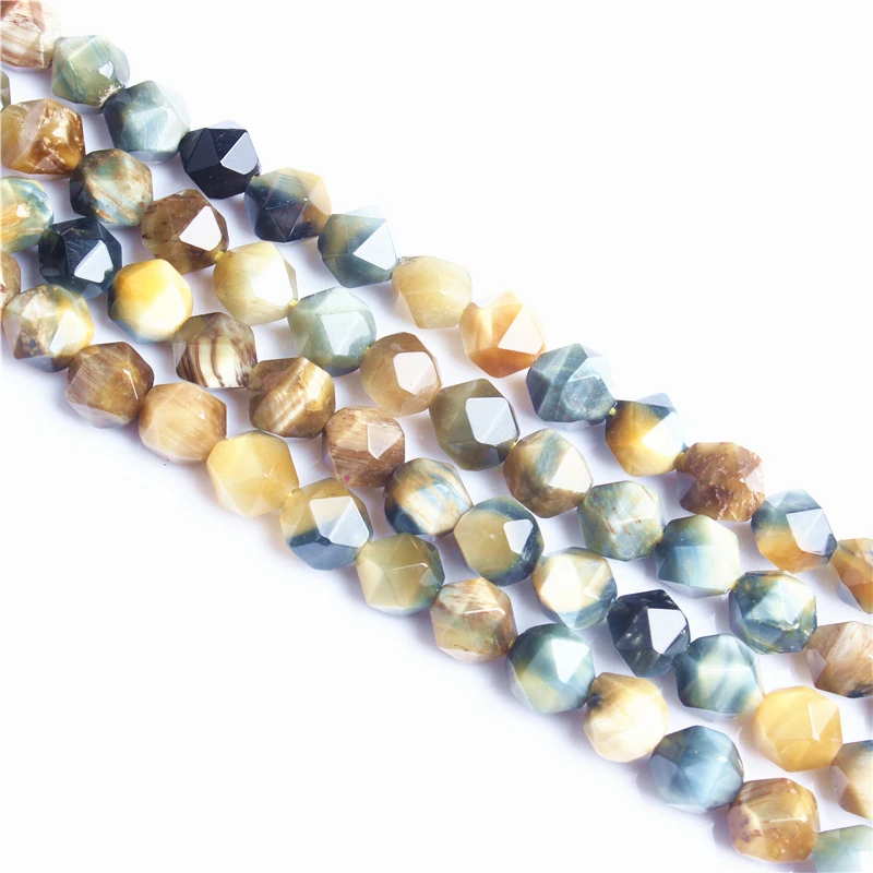 Yellow Blue Tiger Faceted Polygonal Round Beads For Jewelry Making Strand 15" DIY Bracelet Necklace Jewelry Beads Wholesale
Yellow Blue Tiger Faceted Polygonal Round Beads For Jewelry Making Strand 15" DIY Bracelet Necklace Jewelry Beads Wholesale