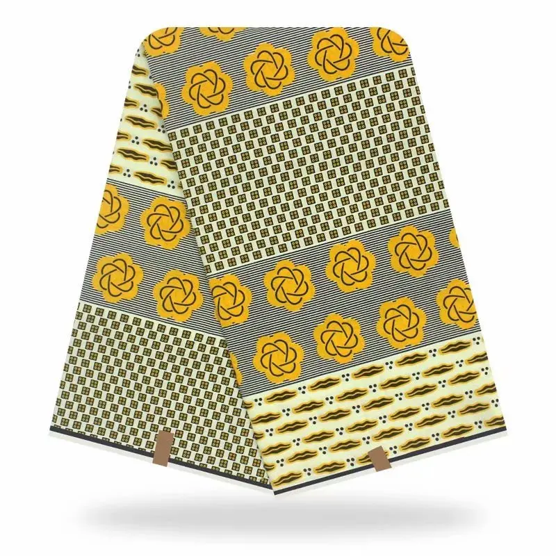 2019 New arrival wax african real gold yellow wax veritable wax for patchwork sewing women dress 6yards/lot
2019 New arrival wax african real gold yellow wax veritable wax for patchwork sewing women dress 6yards/lot