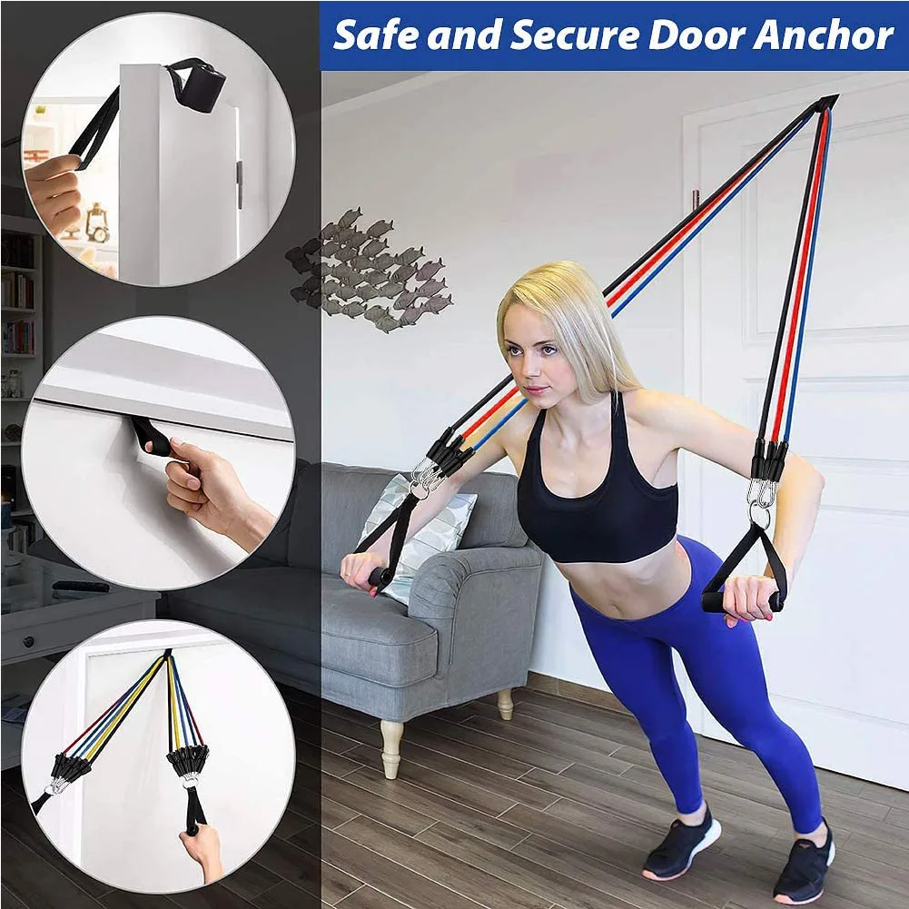11 Pack Resistance Bands Set Exercise Elastic Bands Portable Home Workouts Accessories Resistance Training Gym Yoga Pilates set
11 Pack Resistance Bands Set Exercise Elastic Bands Portable Home Workouts Accessories Resistance Training Gym Yoga Pilates set