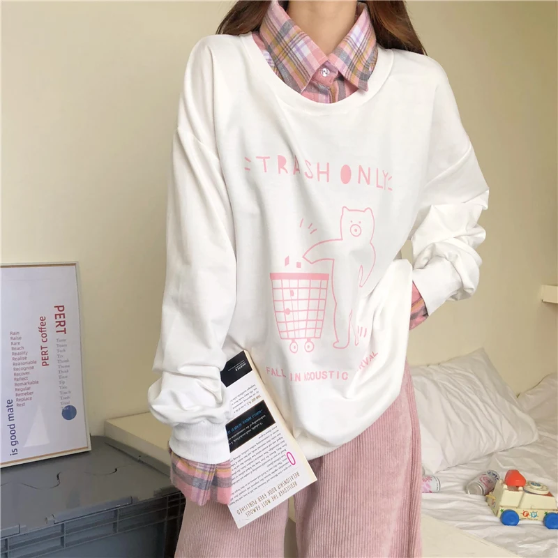 Harajuku Autumn Hoodies Women Fashion Kawaii Cartoon Print Thin Sweatshirt Woman Casual Girls Korean Sudaderas Clothes for Teens
Harajuku Autumn Hoodies Women Fashion Kawaii Cartoon Print Thin Sweatshirt Woman Casual Girls Korean Sudaderas Clothes for Teens