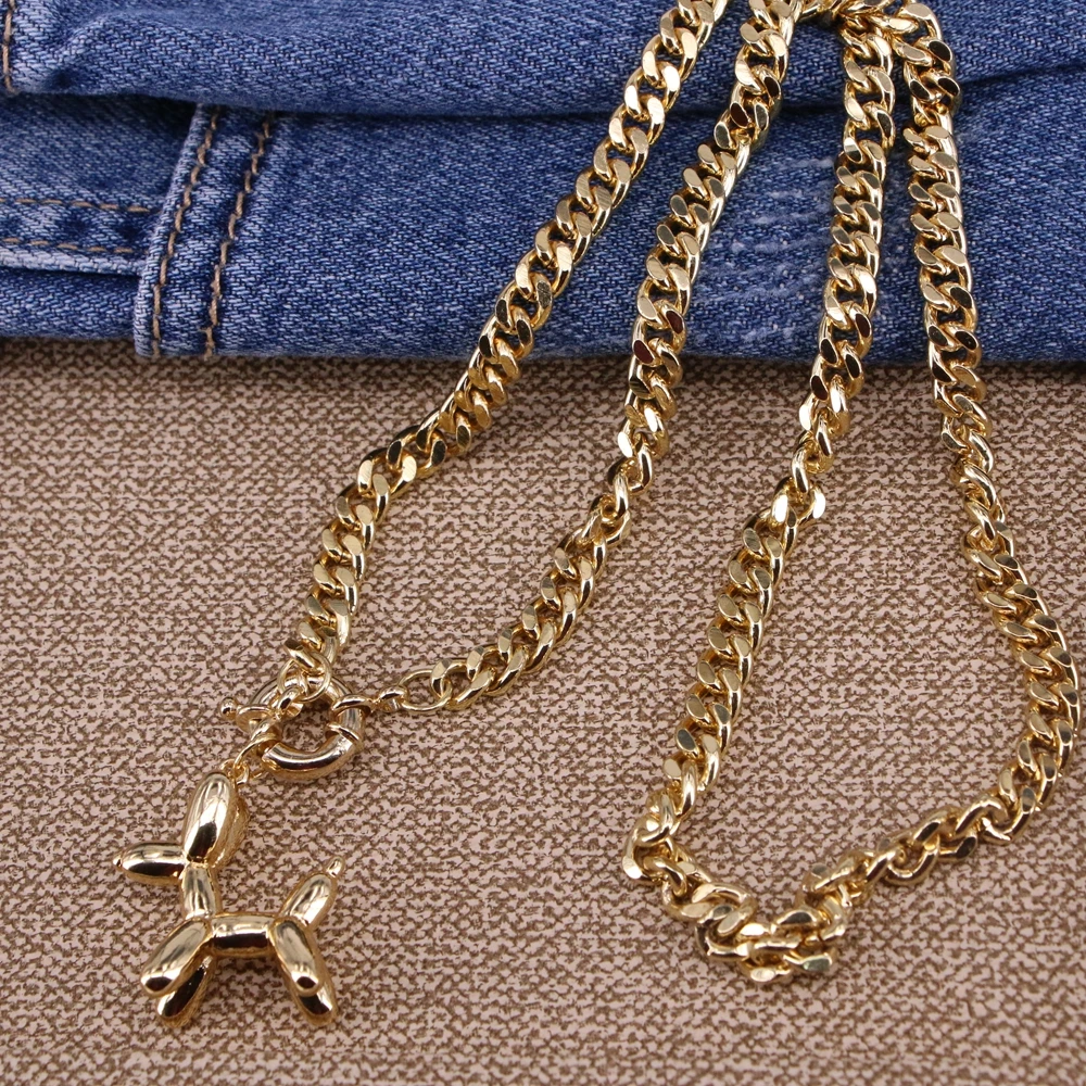 5PCS, Big Size Balloon Animal Dog Necklace, Gold Curb Link Chain Necklace 3D charm Necklace, Animal Necklace For Women Girls
5PCS, Big Size Balloon Animal Dog Necklace, Gold Curb Link Chain Necklace 3D charm Necklace, Animal Necklace For Women Girls