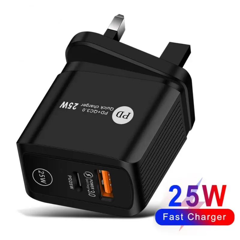 25W PD+QC3.0 Fast Charge Mobile Phone Charger EU/US/UK Plug Wall Mobile Charger Fast Charging for iPhone 12 Pro Max Macbook
25W PD+QC3.0 Fast Charge Mobile Phone Charger EU/US/UK Plug Wall Mobile Charger Fast Charging for iPhone 12 Pro Max Macbook