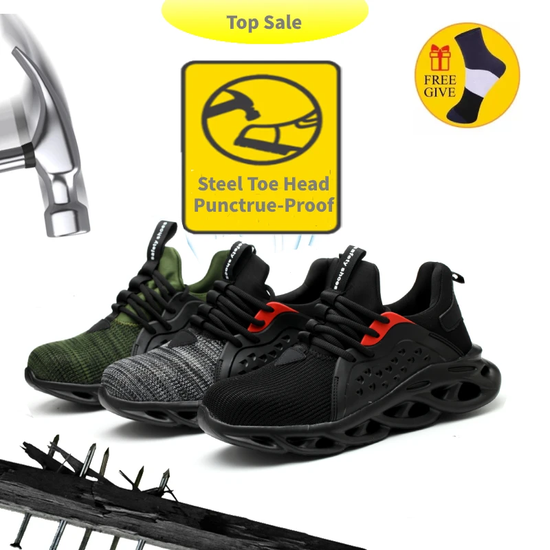 Men and Women Steel Toe Cap Work Safety Shoes Puncture-Proof Boots Lightweight Breathable Sneakers
Men and Women Steel Toe Cap Work Safety Shoes Puncture-Proof Boots Lightweight Breathable Sneakers