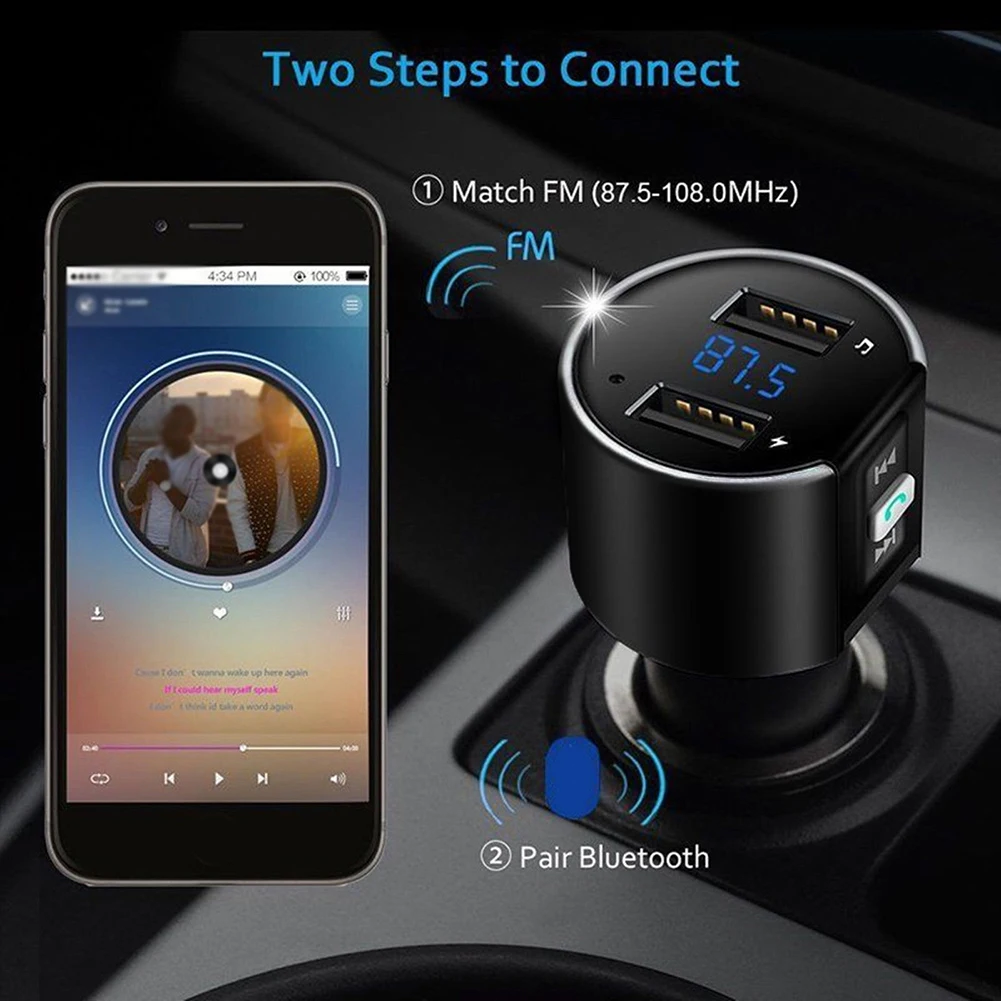Dual USB Charger Car FM Transmitter Bluetooth Radio Adapter Kit Brand New High Quality Fashion Hot
Dual USB Charger Car FM Transmitter Bluetooth Radio Adapter Kit Brand New High Quality Fashion Hot