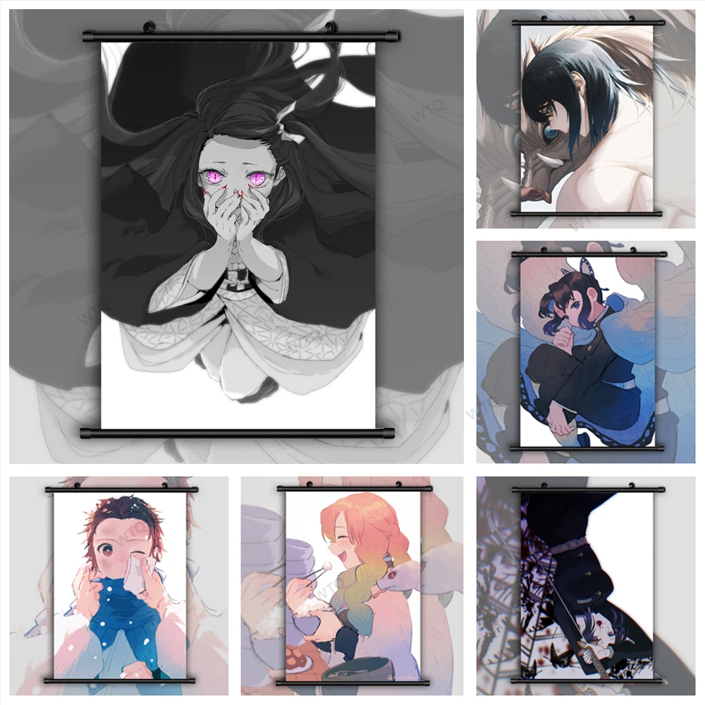 WTQ Canvas Painting Demon Slayer Kimetsu No Yaiba Douma Nezuko Tanjirou Anime Posters Wall Art Picture Room Decor Home Decor
WTQ Canvas Painting Demon Slayer Kimetsu No Yaiba Douma Nezuko Tanjirou Anime Posters Wall Art Picture Room Decor Home Decor