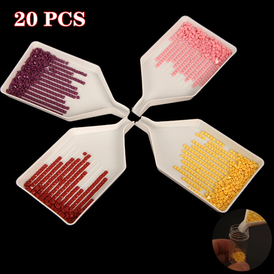 10/20/30pcs Diamond Painting Tool Diamond Embroidery Accessories Large Capacity Drill Plate Plastic Tray Kits Point Drill Tray
10/20/30pcs Diamond Painting Tool Diamond Embroidery Accessories Large Capacity Drill Plate Plastic Tray Kits Point Drill Tray