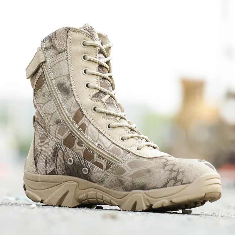 New Men Military Tactical Boots Autumn Winter Waterproof Leather Army Boots Desert Safty Work Shoe Trekking Combat Ankle Boots
New Men Military Tactical Boots Autumn Winter Waterproof Leather Army Boots Desert Safty Work Shoe Trekking Combat Ankle Boots