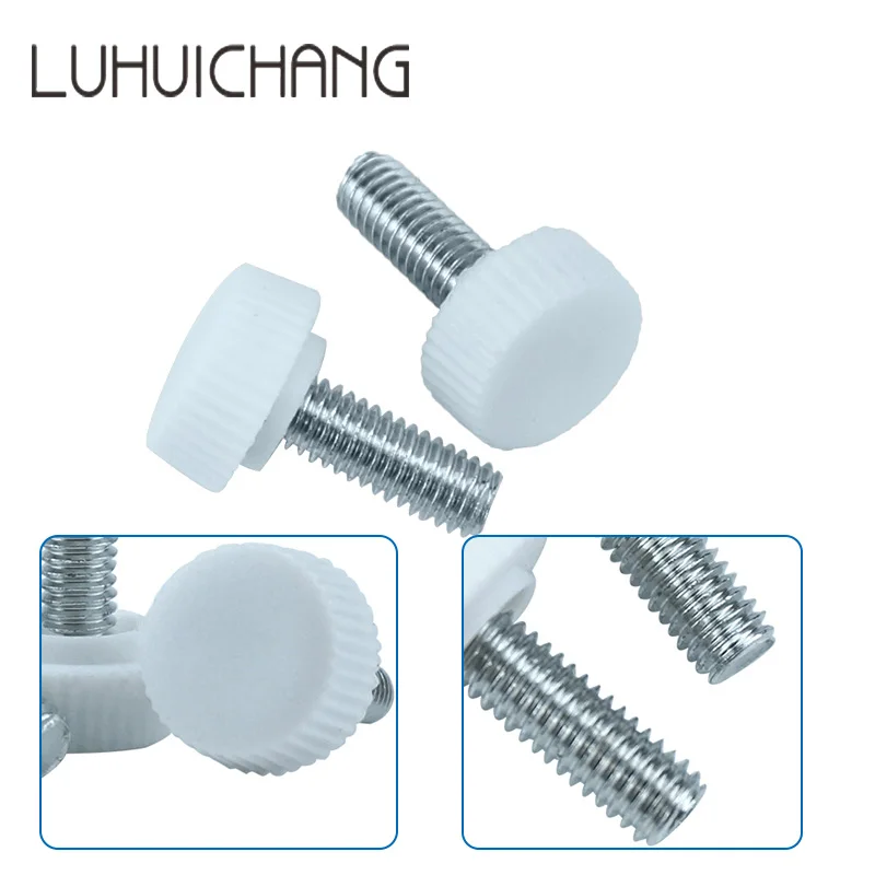 luhuichang Free Shipping 50pcs M3 M4 14# White Plastic Tighten Thumb Screw Knurled Knoba Djusting Hand Screw Head diameter 14mm
luhuichang Free Shipping 50pcs M3 M4 14# White Plastic Tighten Thumb Screw Knurled Knoba Djusting Hand Screw Head diameter 14mm