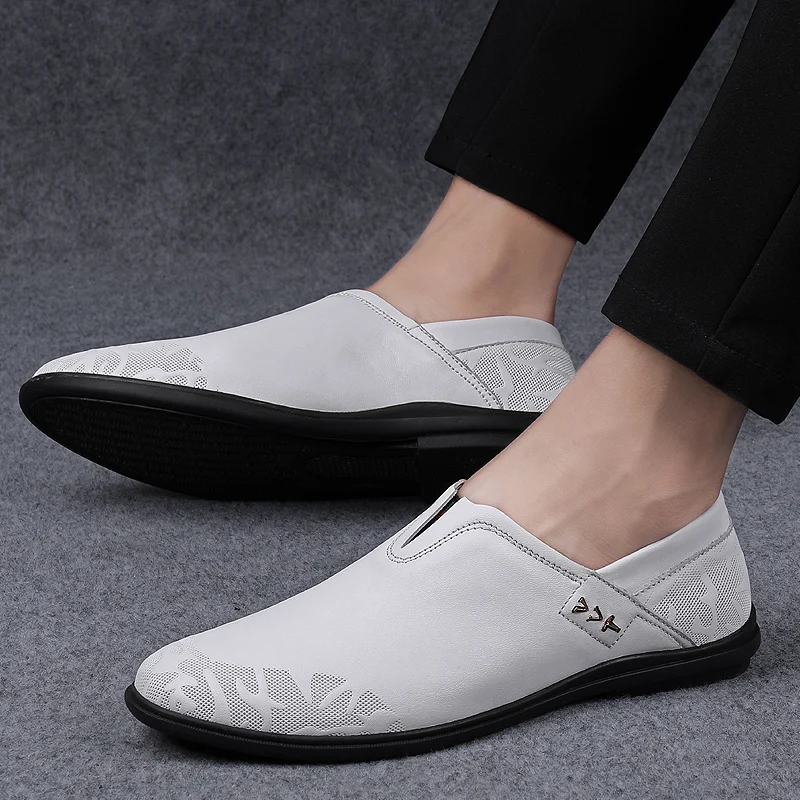 Men Flats Mens Casual Shoes Mens Loafers Genuine Leather Shoe Non Slip Rubber Driving Shoes Fashion Handmade Slip on Footwear
Men Flats Mens Casual Shoes Mens Loafers Genuine Leather Shoe Non Slip Rubber Driving Shoes Fashion Handmade Slip on Footwear