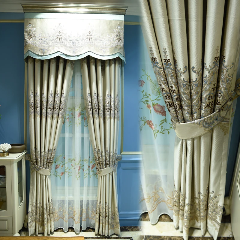 European curtain jacquard simple European curtain products luxury atmosphere living room bedroom full shade curtain cloth
European curtain jacquard simple European curtain products luxury atmosphere living room bedroom full shade curtain cloth
