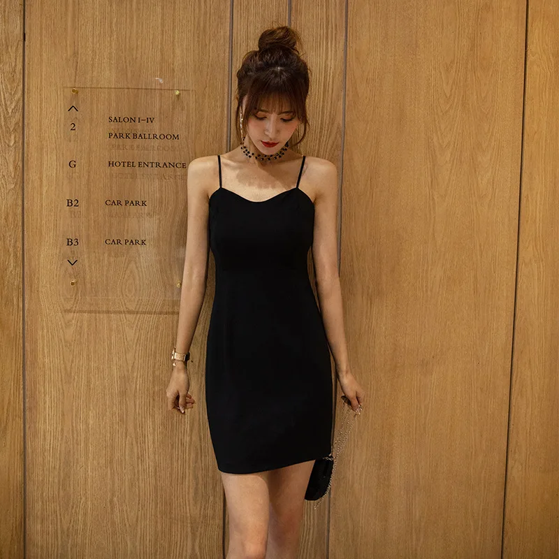 Sexy Black Sling Party-dress Nightclub Evening Dress Backless Lingerie Inside Wear Casual Daily Home Nightwear
Sexy Black Sling Party-dress Nightclub Evening Dress Backless Lingerie Inside Wear Casual Daily Home Nightwear