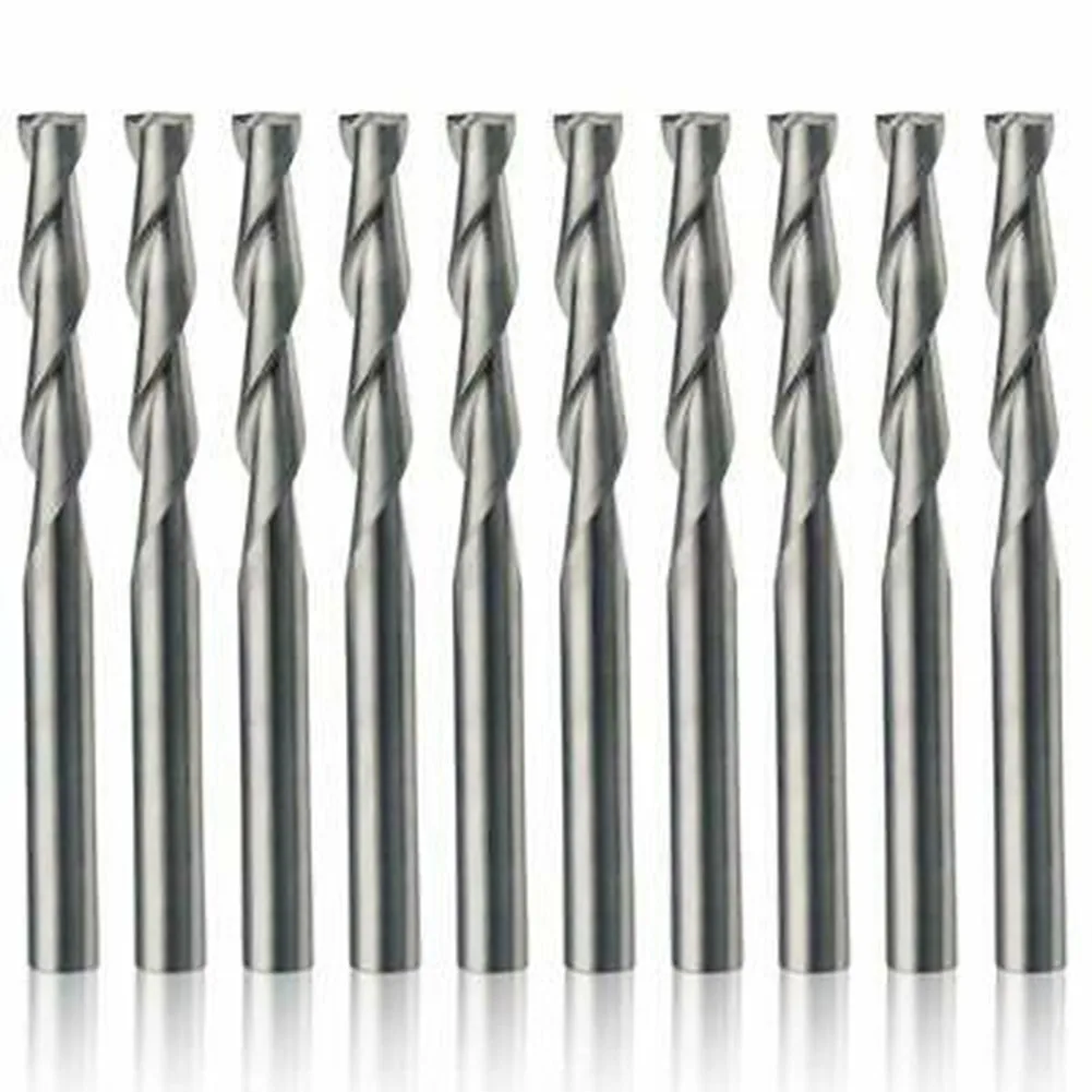 10 Pcs 1/8 Inch 2-Flutes Flat Nose Spiral Carbide End Mill CNC Router Bits 22mm Woodworking Tools Accessories
10 Pcs 1/8 Inch 2-Flutes Flat Nose Spiral Carbide End Mill CNC Router Bits 22mm Woodworking Tools Accessories