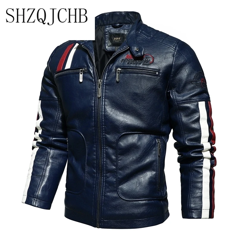 Leather New Jacket Men Brand Casual Solid Mens Leather Jackets Autumn Winter Motorcycle PU Leather Male Outwear jaqueta de couro
Leather New Jacket Men Brand Casual Solid Mens Leather Jackets Autumn Winter Motorcycle PU Leather Male Outwear jaqueta de couro