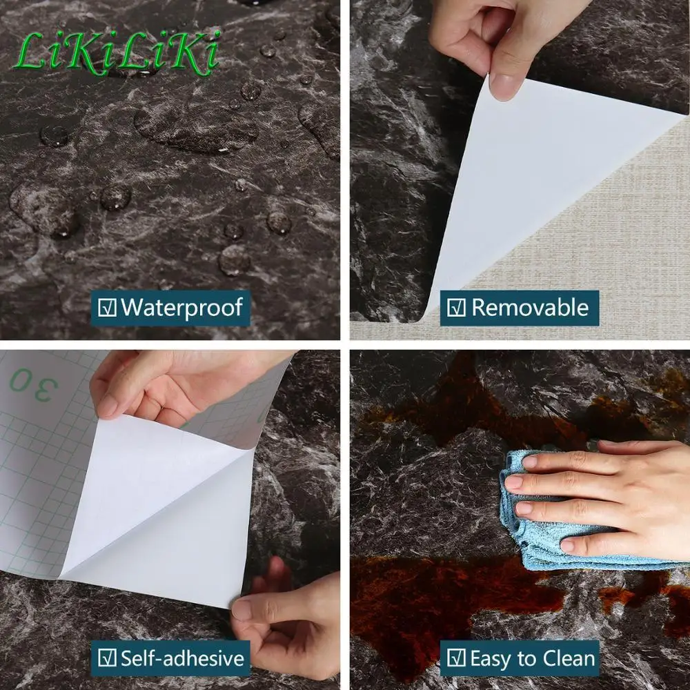 Waterproof Marble Wallpaper PVC Self Adhesive Film Living Room Wall Decor Sticker Kitchen Cabinet Desktop Drawer Contact Paper
Waterproof Marble Wallpaper PVC Self Adhesive Film Living Room Wall Decor Sticker Kitchen Cabinet Desktop Drawer Contact Paper