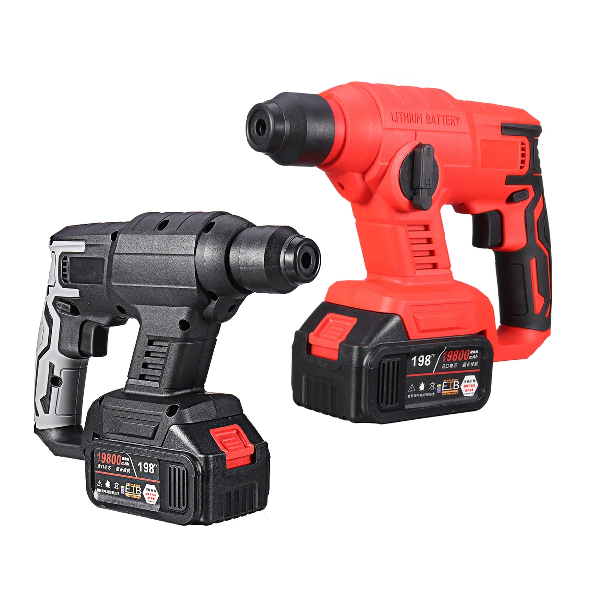 Brushless Electric Rotary Hammer Multifunction Electric Heavy Duty Hammer Impact Power Drill Tool with 19800mAh Makita Battery
Brushless Electric Rotary Hammer Multifunction Electric Heavy Duty Hammer Impact Power Drill Tool with 19800mAh Makita Battery