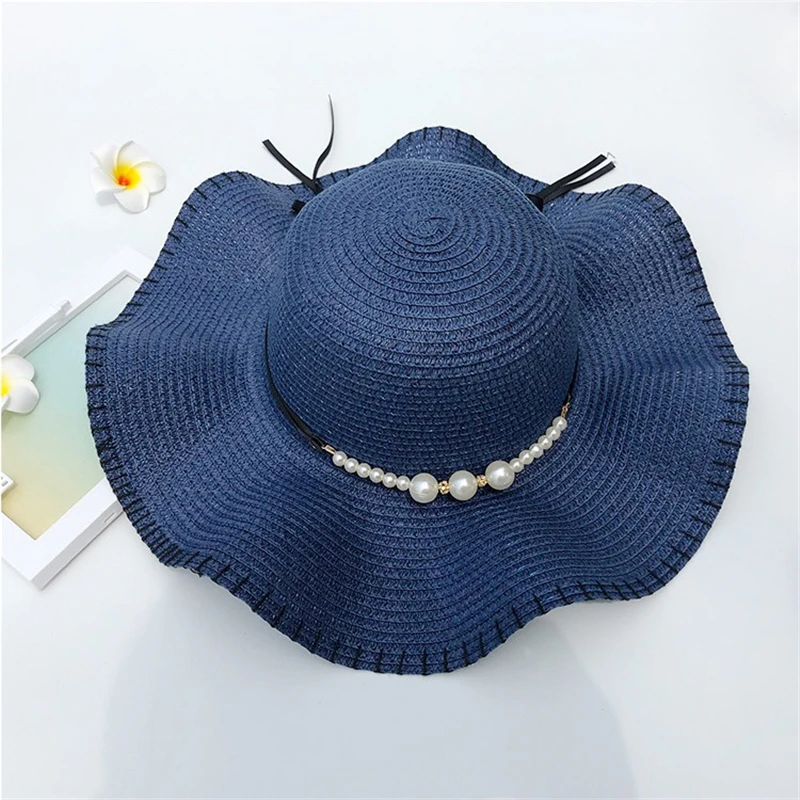 New Fashion Summer Straw Hat Women Pearl Bow Sun Hat Lady Beach Hat For Girls UV Protection Panama hat
New Fashion Summer Straw Hat Women Pearl Bow Sun Hat Lady Beach Hat For Girls UV Protection Panama hat