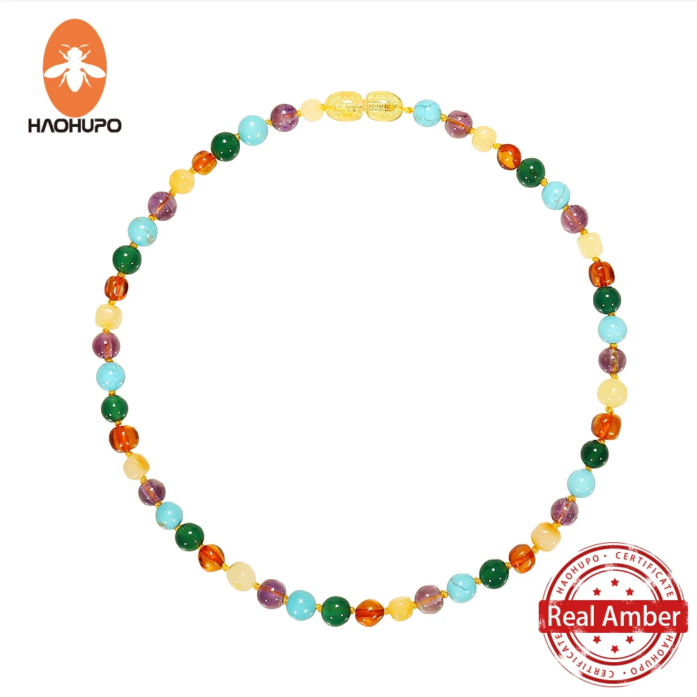 HAOHUPO Top Quality Colors Classic Fashion Nature Stone Baltic Amber Necklace Jewelry Girls Baby Necklace Gold Baroque Necklace
HAOHUPO Top Quality Colors Classic Fashion Nature Stone Baltic Amber Necklace Jewelry Girls Baby Necklace Gold Baroque Necklace