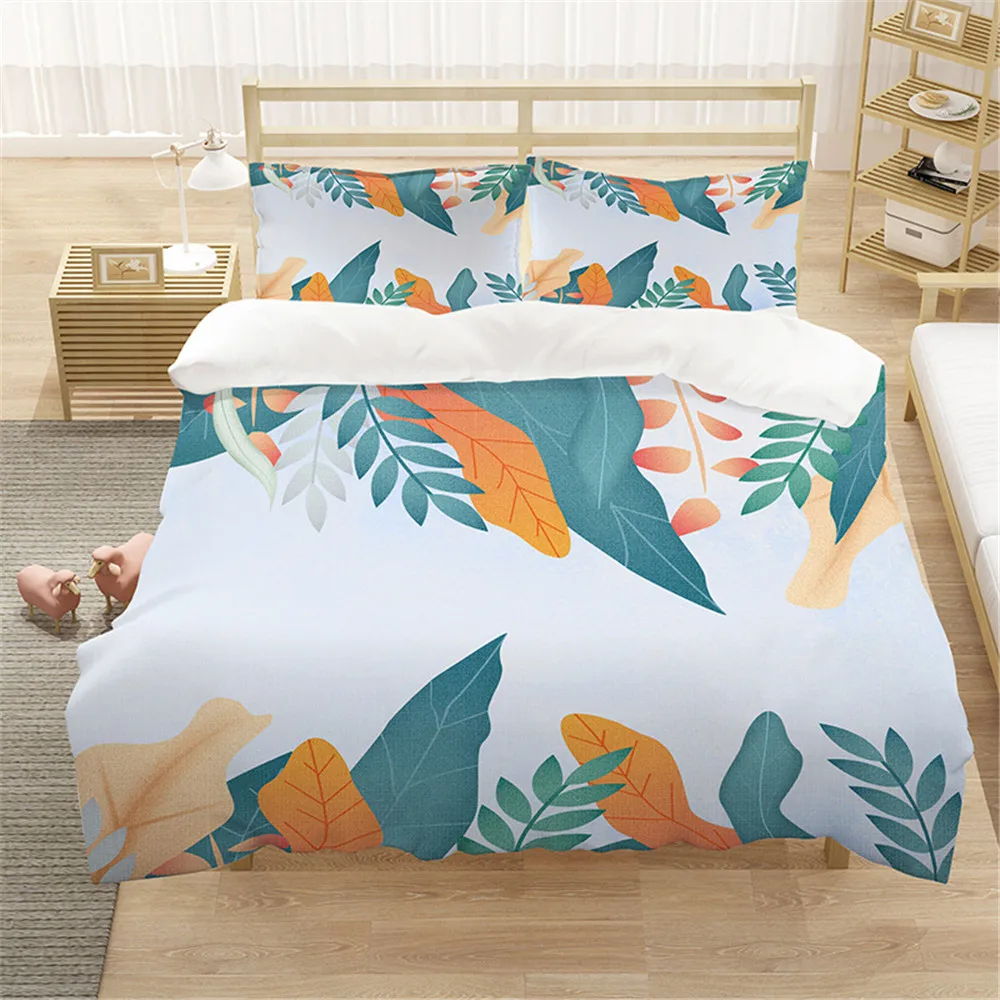 Tropical Leaves Pattern Duvet Cover Set Bedding Set King Queen Full Twin Size Bed Set Luxury Bedding Sets
Tropical Leaves Pattern Duvet Cover Set Bedding Set King Queen Full Twin Size Bed Set Luxury Bedding Sets